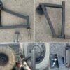 Hmmwv spare wheel carrier and jerrycan holder
